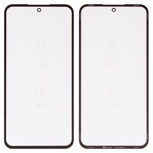 Vidrio de carcasa G+OCA PRO puede usarse con Samsung A356 Galaxy A35 5G, M356 Galaxy M35, con película OCA, negro