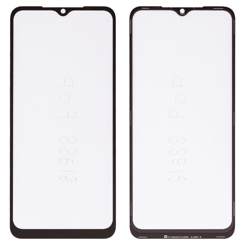 Vidrio de carcasa G+OCA PRO puede usarse con Xiaomi Poco C50, Poco C51, Redmi A1, Redmi A1 Plus, Redmi A2, Redmi A2 Plus, con película OCA, negro