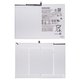 Batería WT-S-W11 puede usarse con Samsung X210 Galaxy Tab A9 Plus, X215 Galaxy Tab A9 Plus LTE, Li-Polymer, 3.85 V, 7040 mAh, Original (PRC)