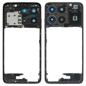 Parte media de carcasa puede usarse con Motorola Moto G15, negra