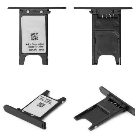 Тримач SIM карти для Nokia 800 Lumia, чорний