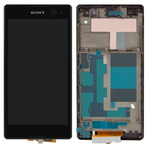 Дисплей для Sony D2502 Xperia C3 Dual, черный, Original PRC 