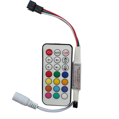 Контролер з ІЧ пультом LED2017 IR RGB, WS2811, WS2812, WS2813, 5 24 В 