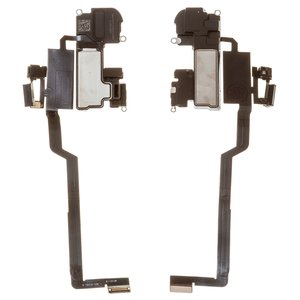 Шлейф для iPhone X, з сенсором наближення, з мікрофоном, з динаміком, High Copy