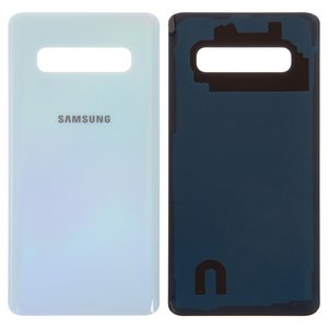 Задня панель корпуса для Samsung G975 Galaxy S10 Plus, блакитна, біла, prism white