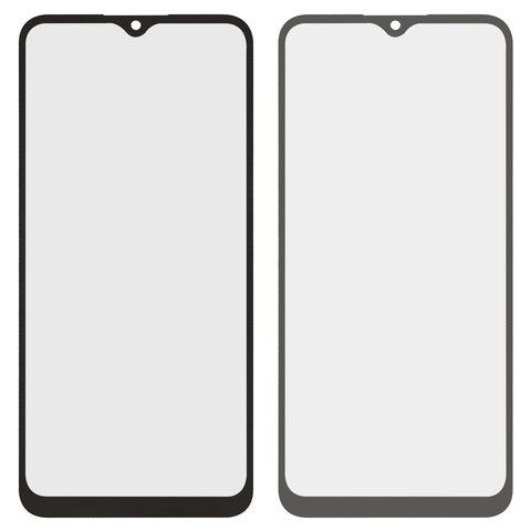 Стекло корпуса для Samsung A025F DS Galaxy A02s, с OCA пленкой, черное, 160 mm