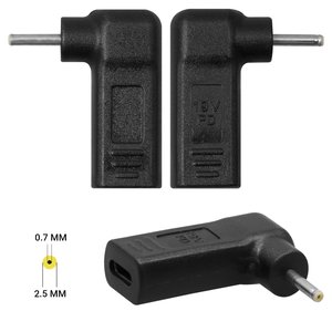 Адаптер для зарядки PD trigger для ноутбуків, 19 B, USB тип C, d 2,5 мм, d 0,7 мм