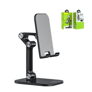 Тримач Hoco PH34, розкладний, портативний, настільний, чорний, пластик, #6931474734129