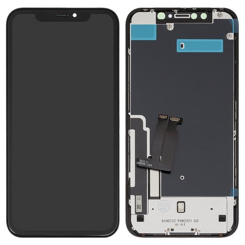 Дисплей для iPhone XR, черный, с рамкой, AAA, TFT , ZY, LTPS