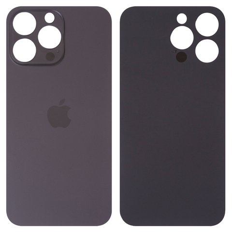 Задняя панель корпуса для iPhone 14 Pro Max, черная, не нужно снимать стекло камеры, Original PRC , big hole