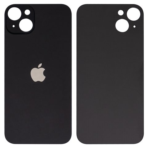 Задня панель корпуса для iPhone 14 Plus, чорна, не потрібно знімати скло камери, Midnight, big hole