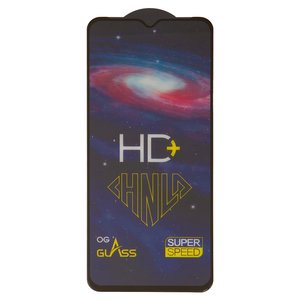 Защитное стекло All Spares для Samsung A022F Galaxy A02, A125F Galaxy A12, A136 Galaxy A13 5G, A235 Galaxy A23, M127 Galaxy M12, M135 Galaxy M13, 0,33 мм 9H, совместимо с чехлом, Full Glue, черный, HD+