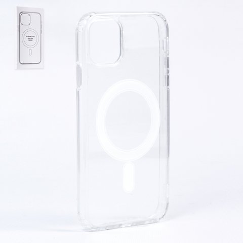 Чехол MagSafe для iPhone 11, прозрачный, магнитный, силикон