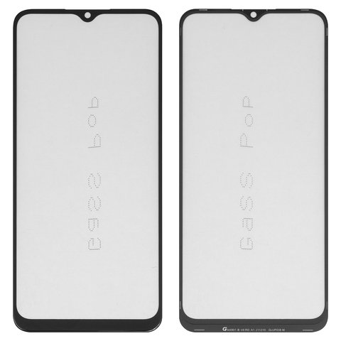 Скло корпуса G+OCA PRO для Oppo A15, A15s, з ОСА плівкою, чорне