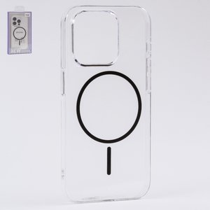 Чехол Fully PC MagSafe для iPhone 15 Pro, прозрачный, бесцветный, магнитный, пластик