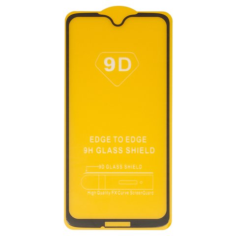 Защитное стекло для Motorola XT1962 Moto G7, совместимо с чехлом, Full Glue, без упаковки , черный