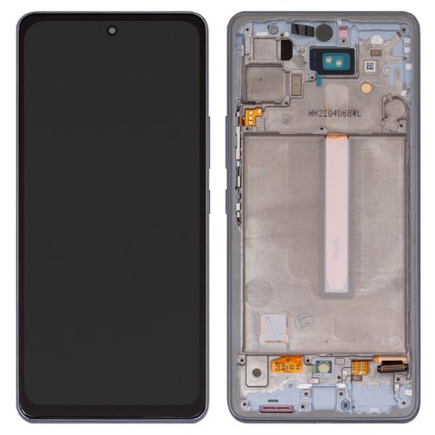 Дисплей для Samsung A536 Galaxy A53 5G, синий, с рамкой, High Copy, original LCD size, OLED 