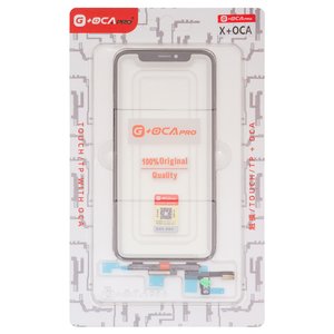 Сенсорний екран G+OCA PRO для iPhone X, з ОСА плівкою, чорний