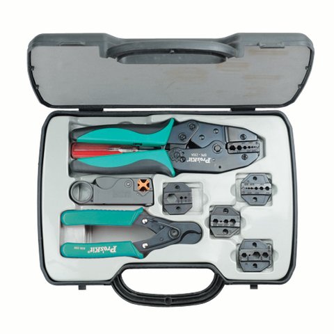 Coaxial Cable Crimping Tool Kit Pro'sKit 6PK 330K