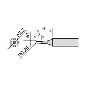 Soldering Iron Tip Goot RX 81HRT B